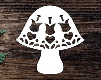Vinyl  Mushroom Decal For Water Bottle  Mushroom Sticker Cup Sticker Laptop Decal Car Decal