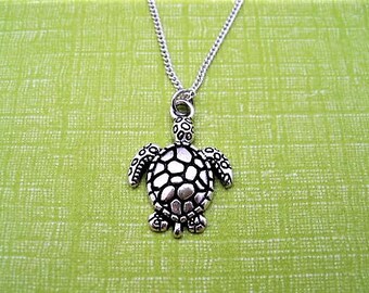 Turtle Necklace, Sea Turtle Necklace, Turtle Jewelry, Sea Turtle Gifts For Her Beach Theme Jewelry