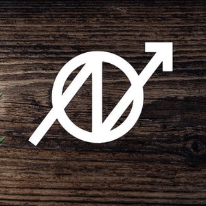 Vinyl Squatters Rights Decal  For Tumbler Cup, Laptop, Car Pentagram Sticker Cup Squatters Rights Symbol Decal Punk Decal