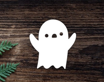 Ghost Decal Ghost Vinyl Halloween Decal For Water Bottle Ghost Sticker Cup Sticker Laptop Decal Car Decal Tumbler Spooky Gifts