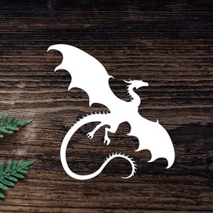 Vinyl Dragon Decal For Water Bottle Dragon Sticker Cup Sticker Laptop Decal Car Decal Gamer Gifts For Him