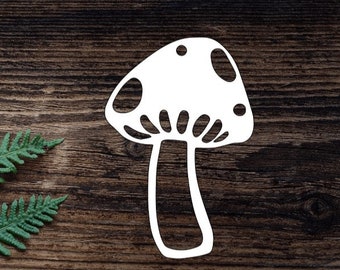 Vinyl Mushroom Decal For Water Bottle Mushroom Sticker Cup Sticker Laptop Decal Car Decal
