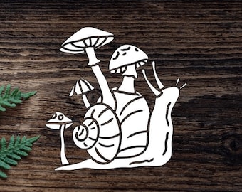 Happy Snail [PICK COLOR] Cute Vinyl Decal Sticker for Laptop/car/truck ...