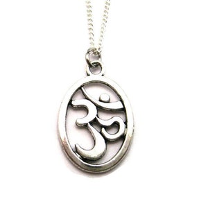 Ohm Necklace Ohm Charm Necklace, Yoga Gifts For Her / Him Ohm Jewelry