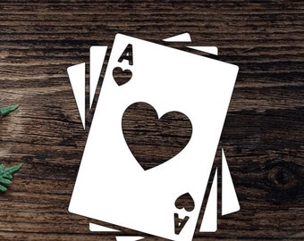 Autocollant As De Pique – Version Vinyle, Pour Décoration Poker (fabriqué En Espagne)