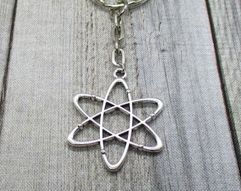 Atom Keychain Physics Keychain Chemistry Science Keychain