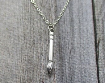 Paint Brush Necklace Artists Necklace Painters Necklace Painters Gifts For Her / Him