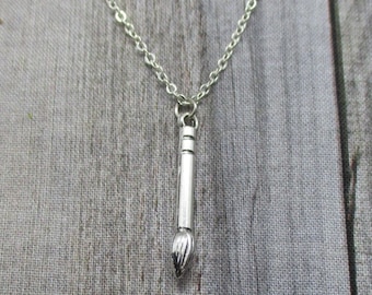 Paint Brush Necklace Artists Necklace Painters Necklace Painters Gifts For Her / Him