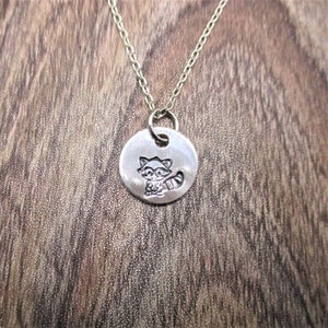 Raccoon  Necklace, Raccoon Jewelry Gifts For Her/ Him Trash Panda Necklace Animal Jewelry