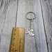 Personalized Moon Keychain, Initial Charm, Space Keychain - Etsy
