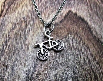 Bicycle Necklace  Gifts For Her / Him Bicycle Jewelry