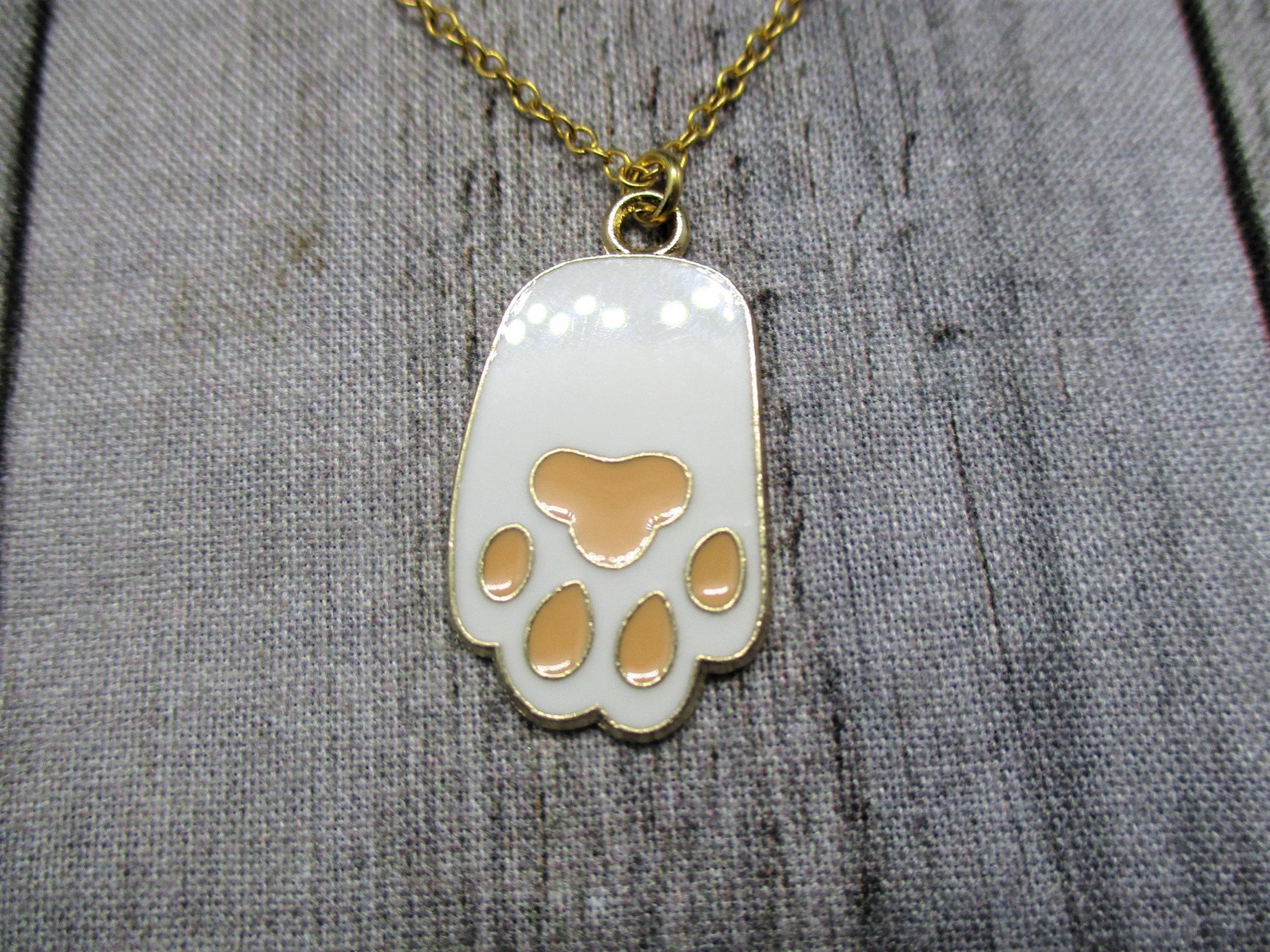 Gold Rabbits Foot Necklace White Rabbit Paw Necklace Pet - Etsy
