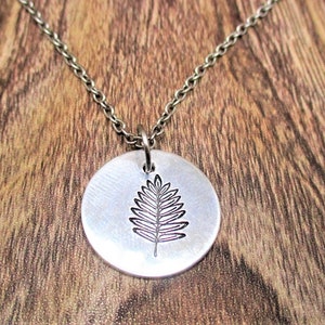 Rowan Leaf Necklace,  Leaf Zodiac Jewelry Gifts For Her/ Him  Birth Leaf Jewelry Celtic Zodiac Necklace