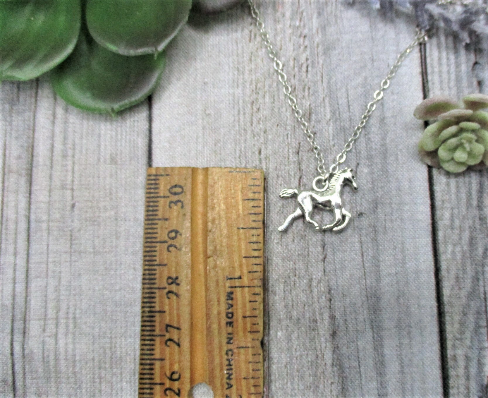 Horse Necklace Equestrian Necklace Animal Jewelry Horse Lovers Etsy