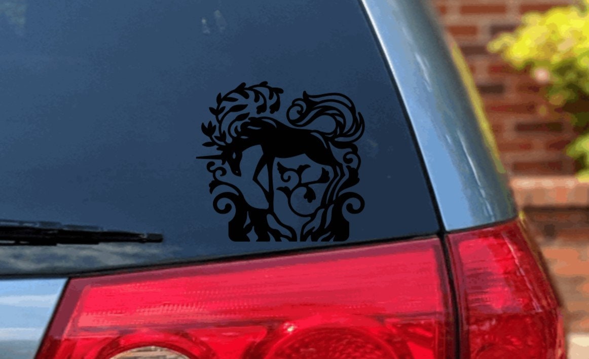 Vinyl Unicorn Decal for Water Bottle Sticker Cup Sticker Etsy