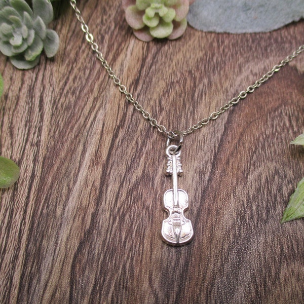 Violin Necklace Etsy