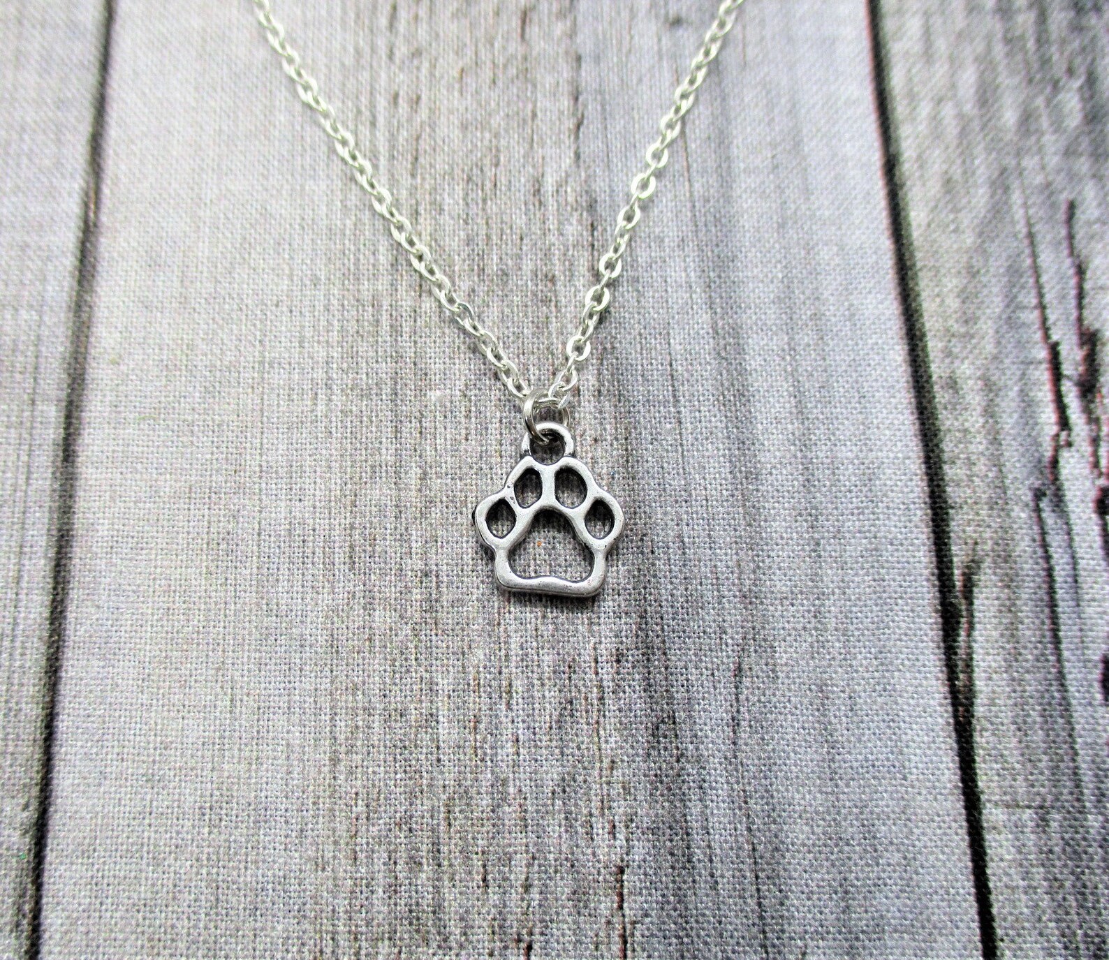 Etsy dog paw print necklace Clearance
