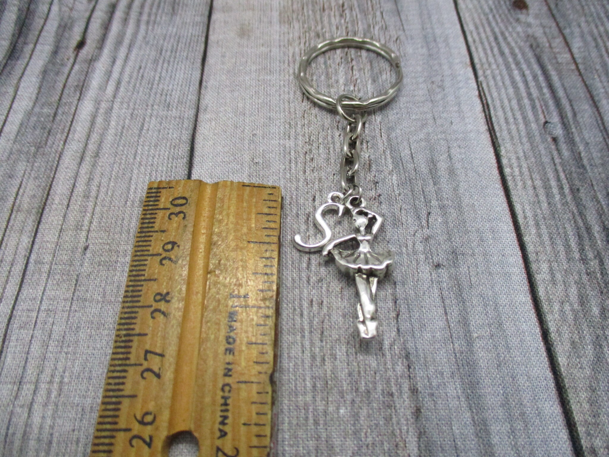 Ballet Keychain Ballerina Keychain Dancer Keychain Letter Etsy