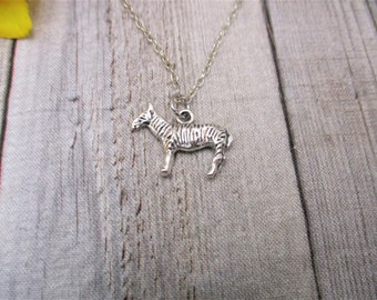 Zebra Necklace: Zinc Alloy Animal Jewelry, Wildlife Gift - Etsy