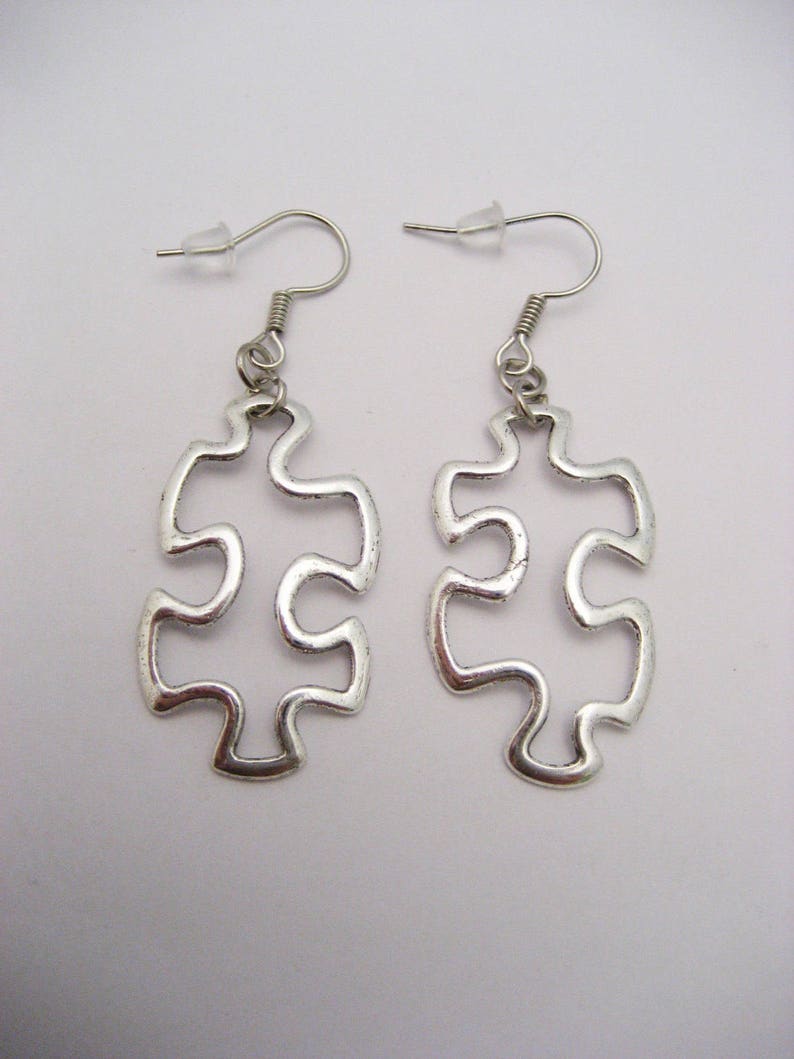 Puzzle Piece Earrings Puzzle Earrings Autism Awareness Etsy