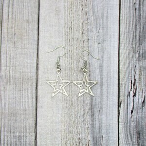 Star Earrings Star Jewelry Gift For Her Gifts Under 20 Star Gift image 4