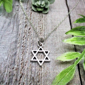 Star Of David Necklace Star Of David  Jewelry Gifts For Her /Him