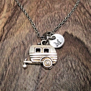 Camper Necklace Personalized Jewelry Travel Trailer Necklace Gifts For Her 5th Wheel Camper Jewelry RV Jewelry  Gifts