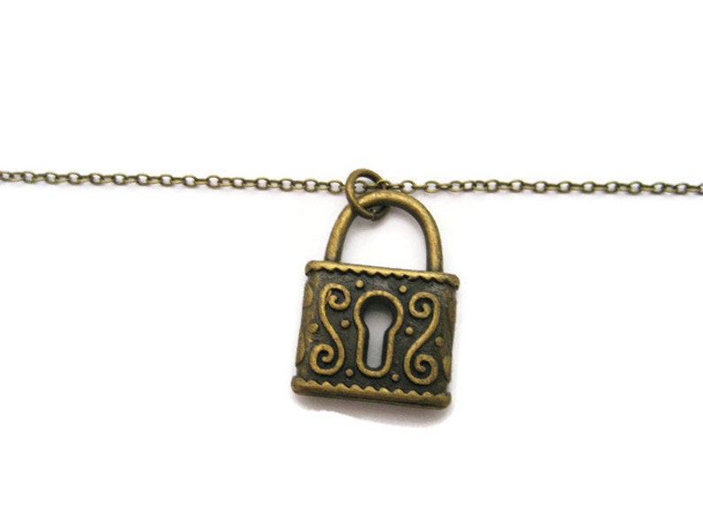 Lock Charm Bracelet Lock Jewelry Padlock Bracelet Padlock Jewelry Gifts For Her image 1