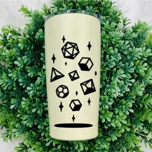Rolling Dice Vinyl Decal For Water Bottle Dice Sticker Cup Sticker Laptop Decal Car Decal Bottle Decal For Tumbler image 2