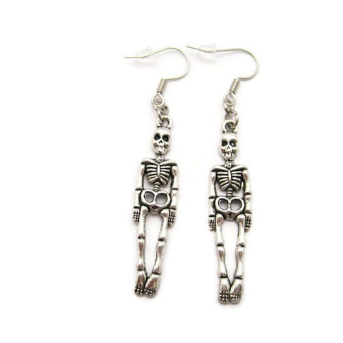 Skeleton Earrings Anatomy Earrings Skeleton Jewelry Skeleton - Etsy