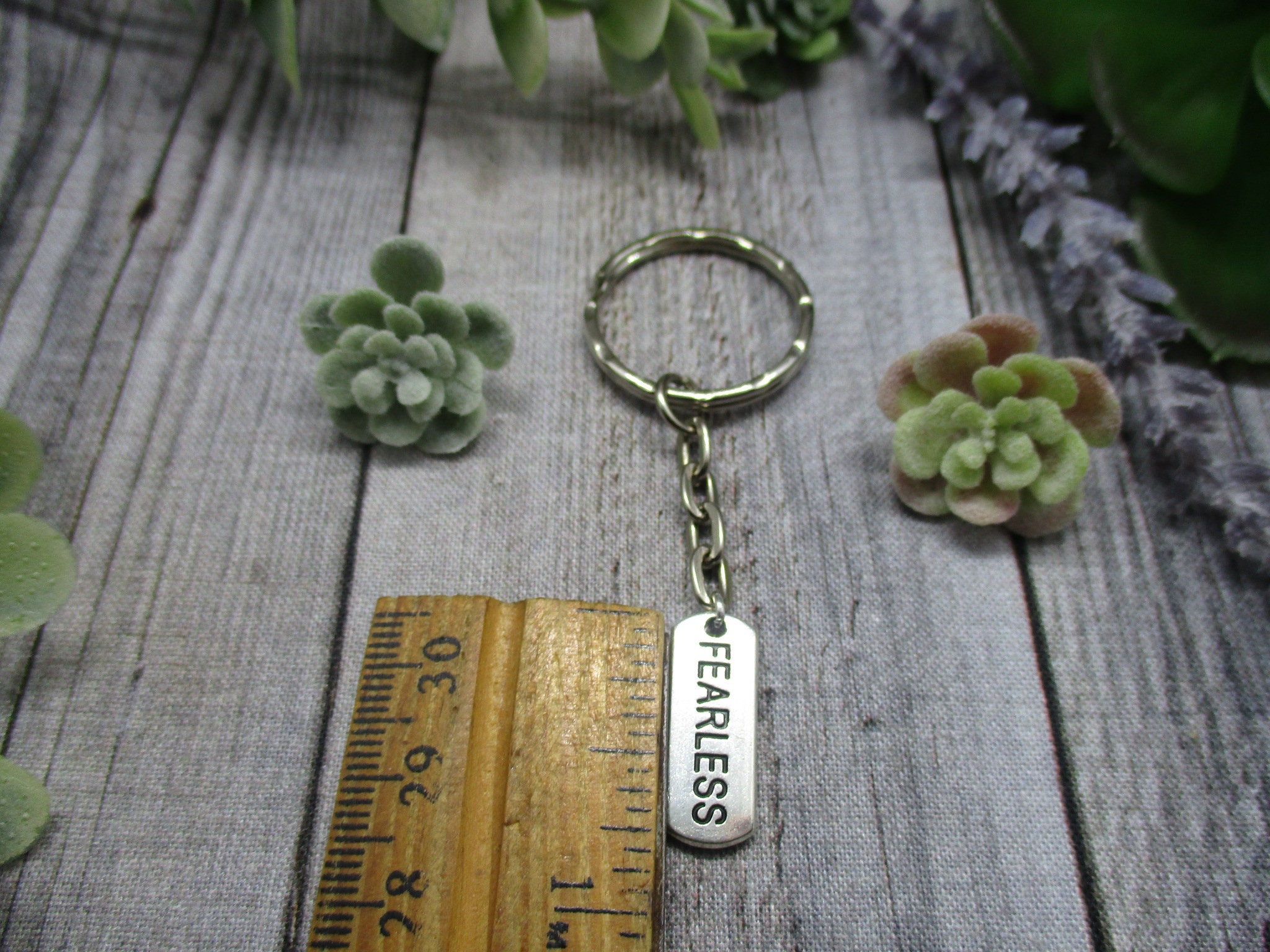 Powerless Keychain Fearless Keychain Motivational Gift - Etsy