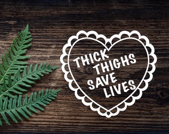 Vinyl Thick Tighs Save Lives Decal  For Water Bottle  Sticker Cup Sticker Laptop Decal Car Decal