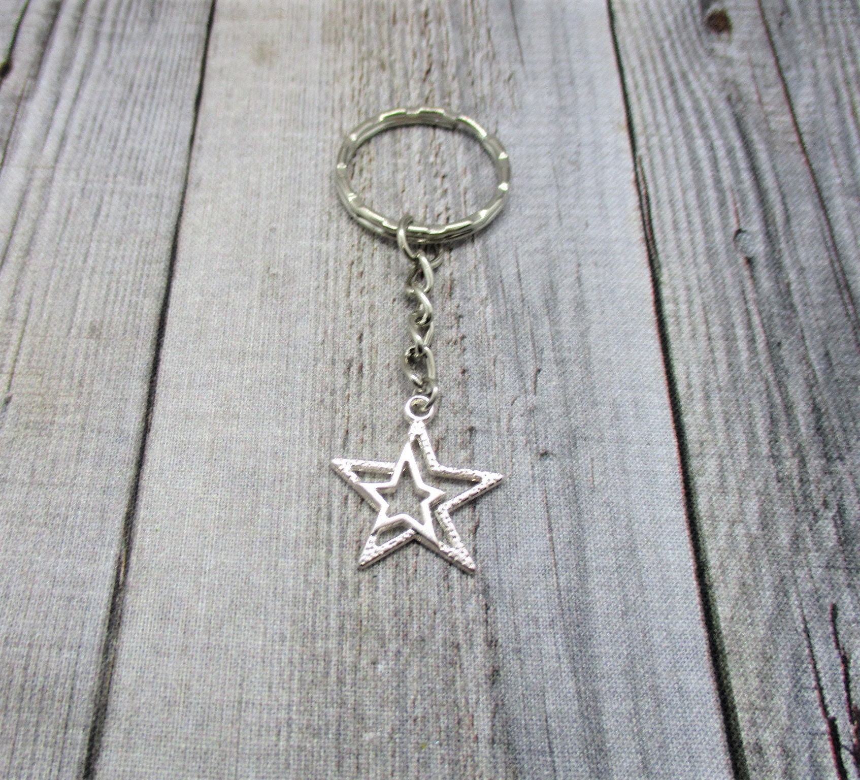 Star and Moon Keychain for Couples Matching Gift Black Bling Star Keychains  for Women Best Friend Birthday Gifts for Mens Moon and Star Key Ring for