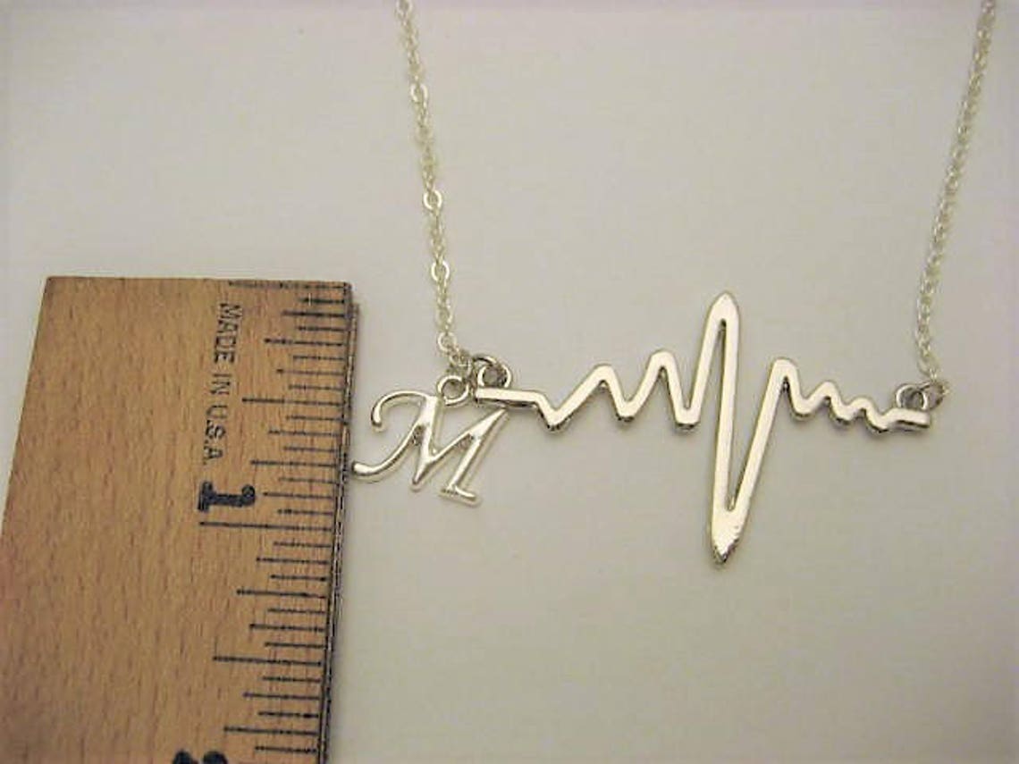 ekg heartbeat necklace ekg heartbeat necklace