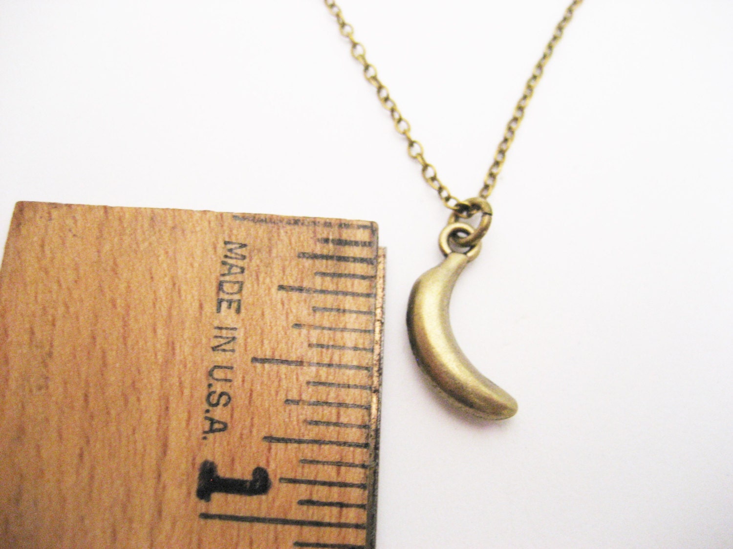 Banana Necklace Fruit Necklace Banana Jewelry Fruit Etsy