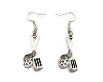 Spatula Earrings Cook Dangle Earrings Foodie Chef Cook Spoon Earrings Gifts For Her