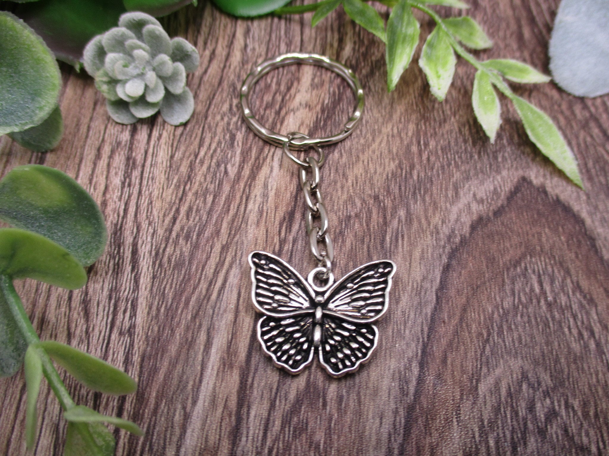 Real butterfly best sale keychain