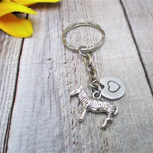 Zebra Keychain Animal Keychain  Personalized Gifts For Her