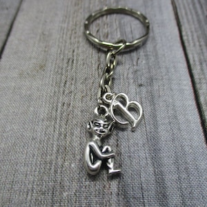 Cornwall Pixie Keychain Personalized Keychain Initial Customized Folklore Gifts Under 10