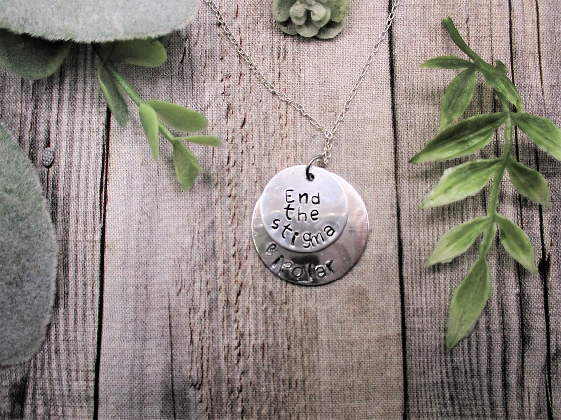 End the Stigma Necklace Mental Health Necklace Bipolar Etsy