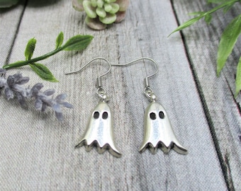 Ghost Earrings  Ghost Jewelry Spooky Gifts For Her