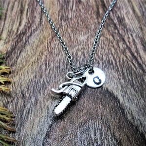 Chainsaw Necklace Personalized Gifts Tools Horror Jewelry  Gifts For Her/ Him