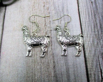 Llama Earrings Alpaca Earrings Animal Earrings Birthday Gifts For Her Llama Jewlery Alpaca Jewelry