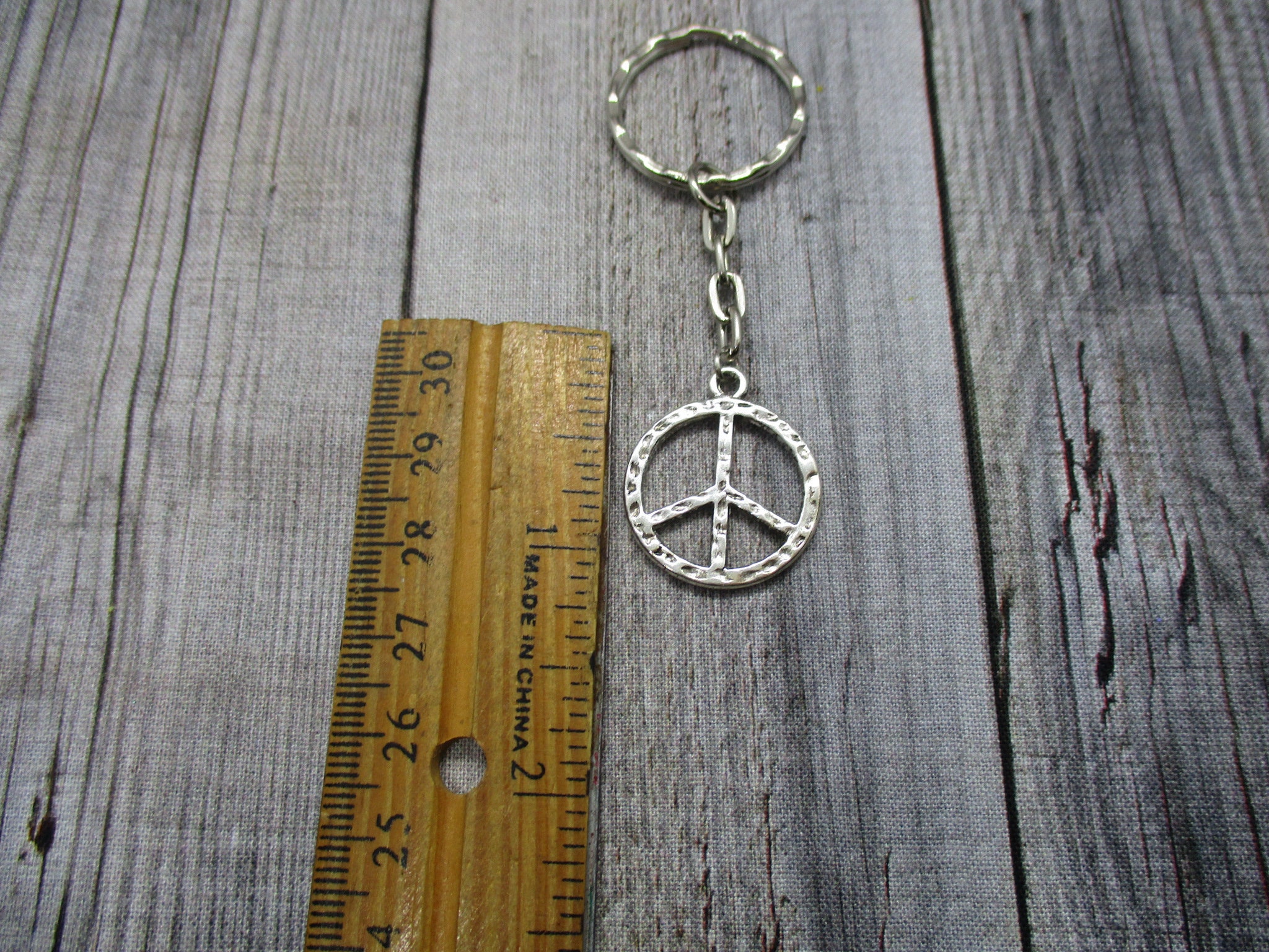 Peace Sign Keychain Peace Keychain Peace Gifts Under 10 - Etsy
