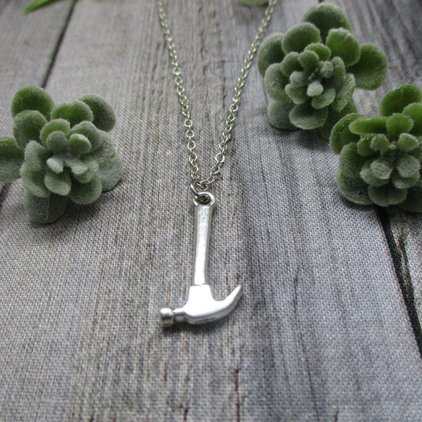 Hammer Necklace Tool Necklace Tool Jewelry Hammer Jewelry Gifts for Construction