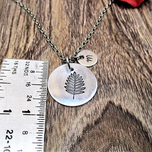 Rowan Leaf Necklace Personalized Gifts For Her / Him Celtic Tree Zodiac Leaf Jewelry Birth Leaf Jewelry bild 2