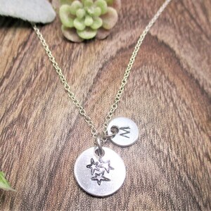 Star Necklace Personalized Gifts Letter Initial  Gifts For Her / Him Star Jewelry Celestial Jewelry