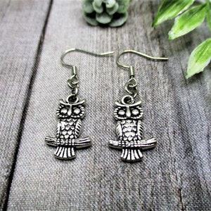 Owl Earrings Bird Jewelry Dangle Earrings Owl Jewelry Gifts For Her