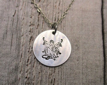 Sitting Fairy Necklace, Fairy Jewelry Gifts For Her