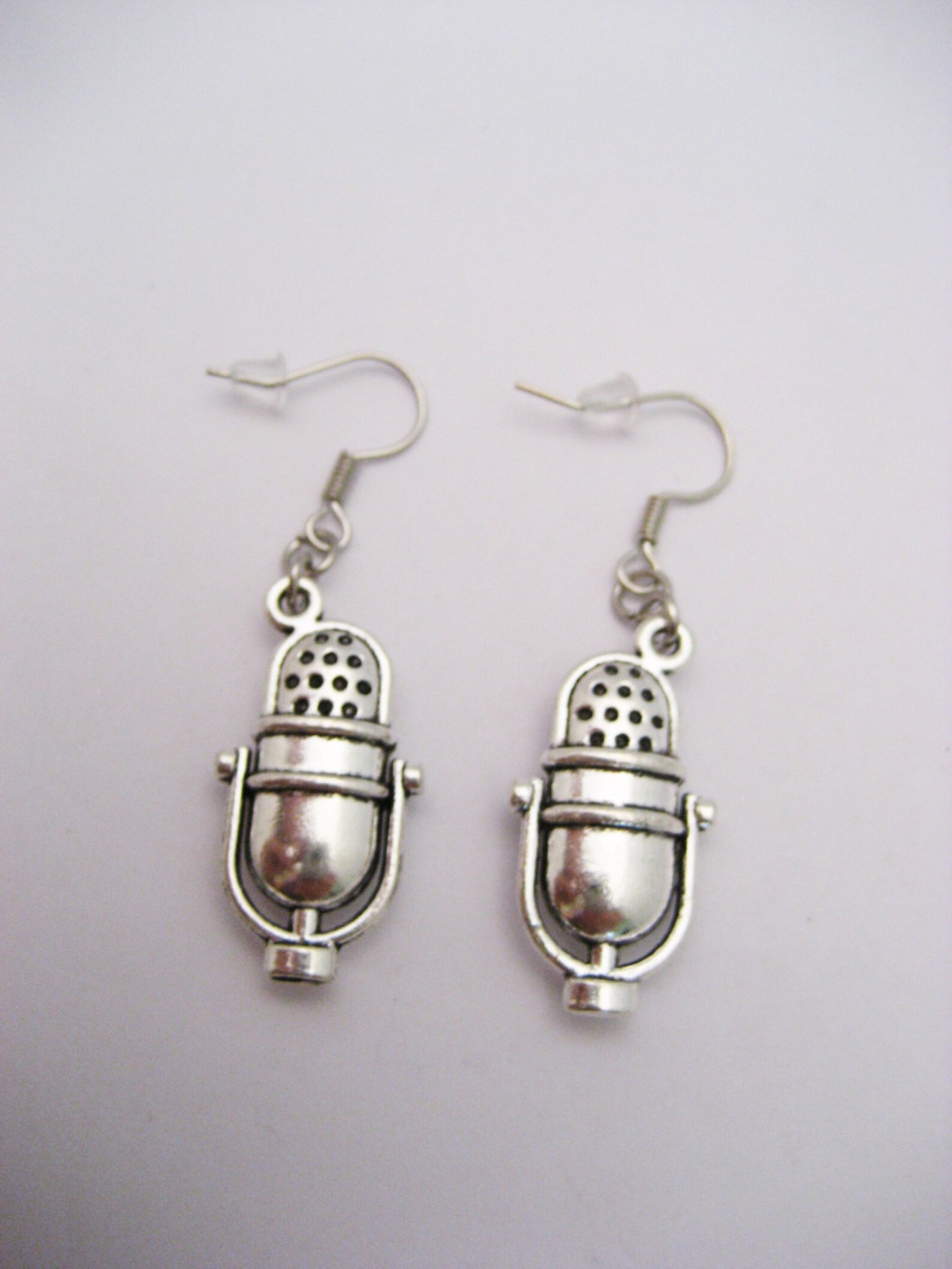 Microphone Earrings Radio Earrings Singer Earrings Microphone Etsy